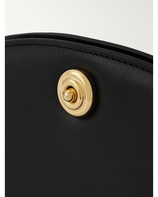 Liffner Black Leather Clutch