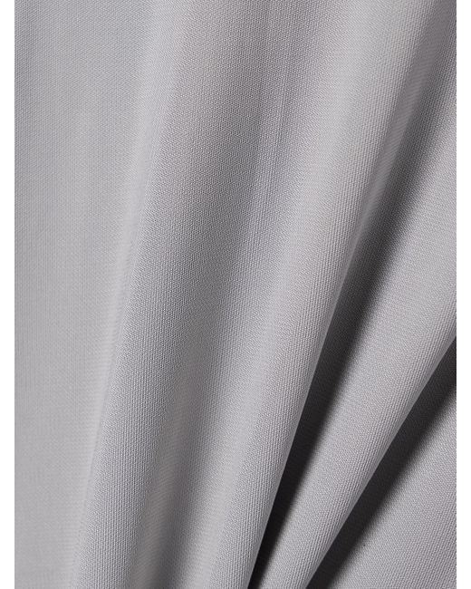 Christopher Esber Gray Maxikleid Aus Jersey Mit Falten Und Gürtel