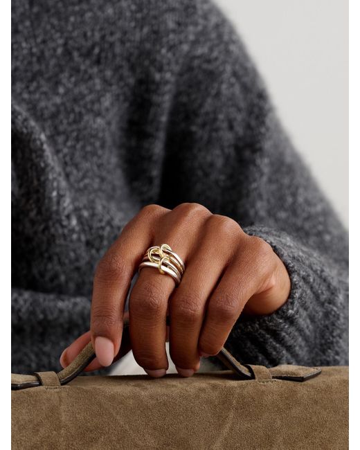 Spinelli Kilcollin Natural Kira Sterling And 18-Karat Diamond Ring