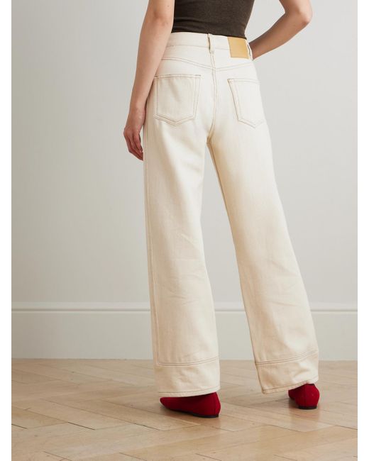 B Sides Natural Charlot Mid-Rise Wide-Leg Jeans