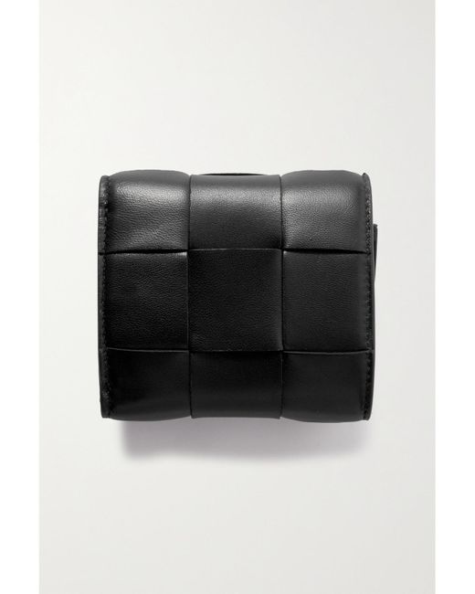 Bottega Veneta Black Intrecciato Leather Wallet
