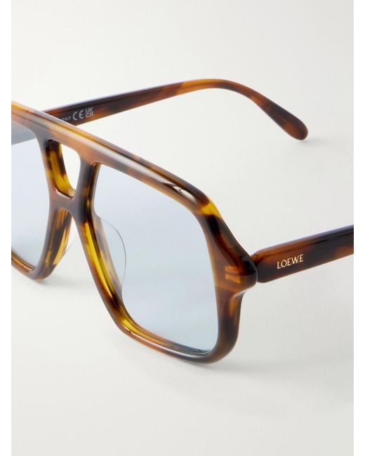 Loewe Blue Slim Light Acetate Aviator Sunglasses