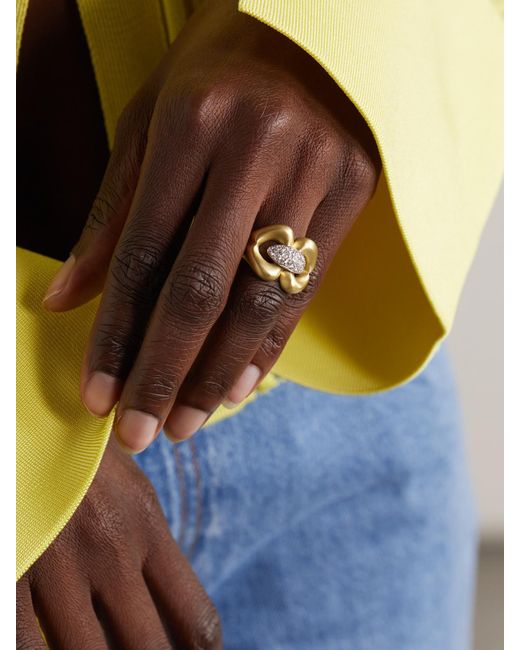 Jenna Blake Natural Nautical 18-Karat Diamond Ring