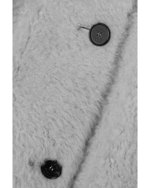 UTZON Gray Cassidy Reversible Shearling Coat