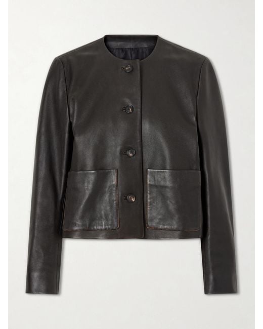 Nili Lotan Black Ophelie Leather Jacket
