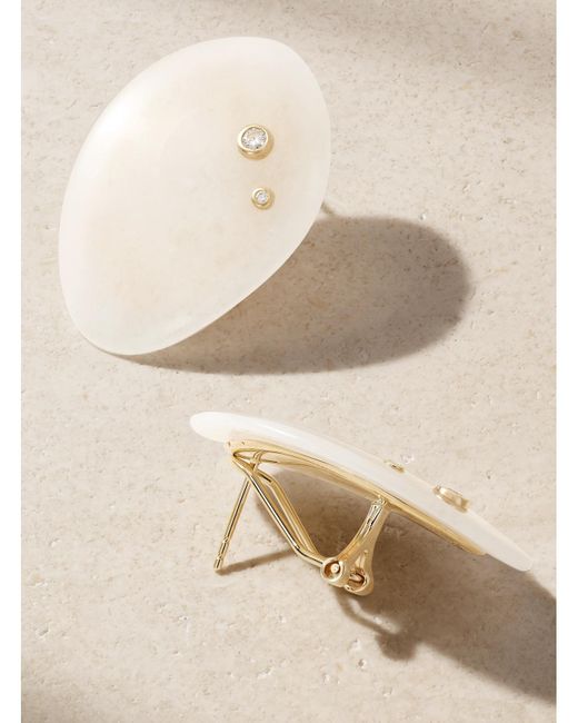 BY PARIAH Natural Venus Ohrringe Aus Recyceltem 14 Karat Mit Jaspissen Und Diamanten