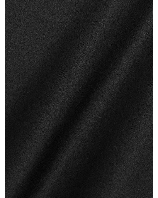 Nili Lotan Black Ardelle Robe Aus Seiden-Charmeuse
