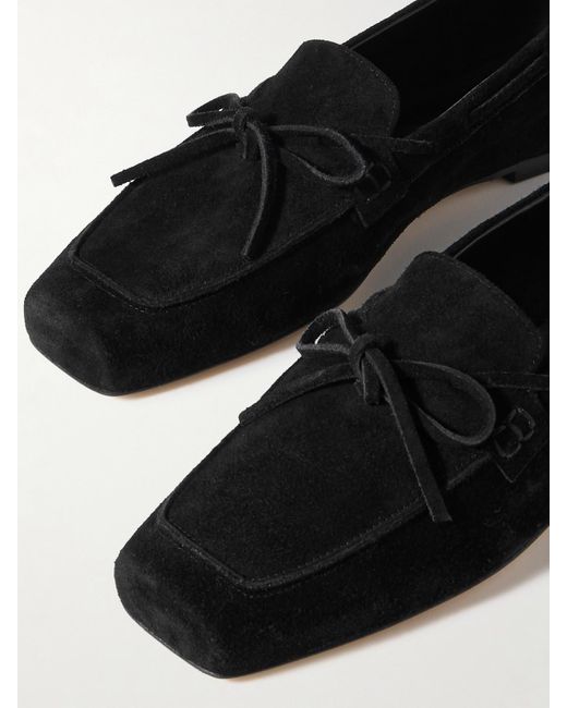 Aeyde Black Jasper Bootsschuhe Aus Veloursleder