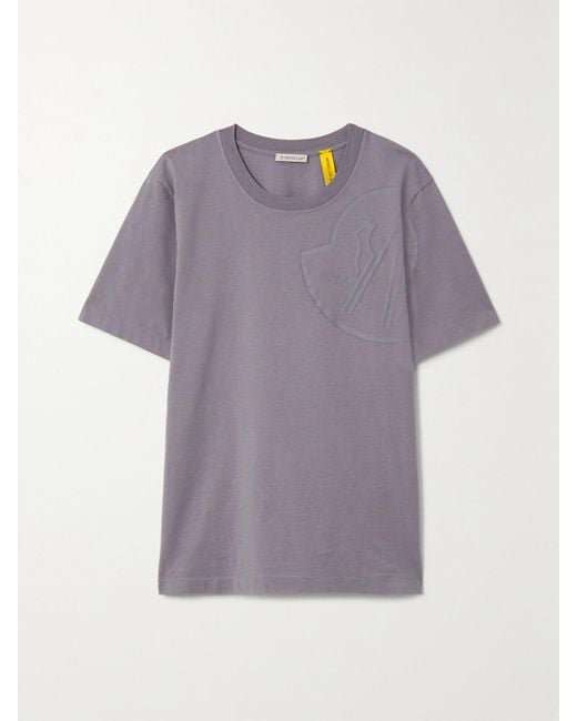 Moncler Genius Purple 1017 Alyx 9Sm Printed Cotton-Jersey T-Shirt