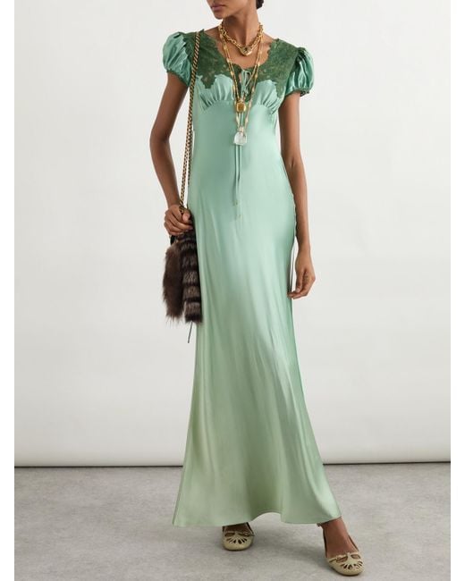 net a porter green dress Black Halo Eliora Gown in Fern main image 0