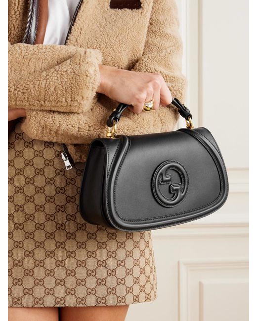 Gucci Black Blondie Leather Shoulder Bag