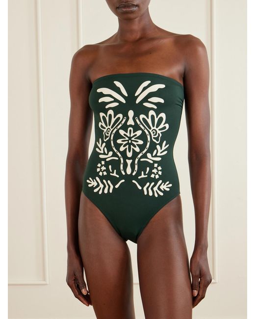 Eres Green Printed Swimsuit