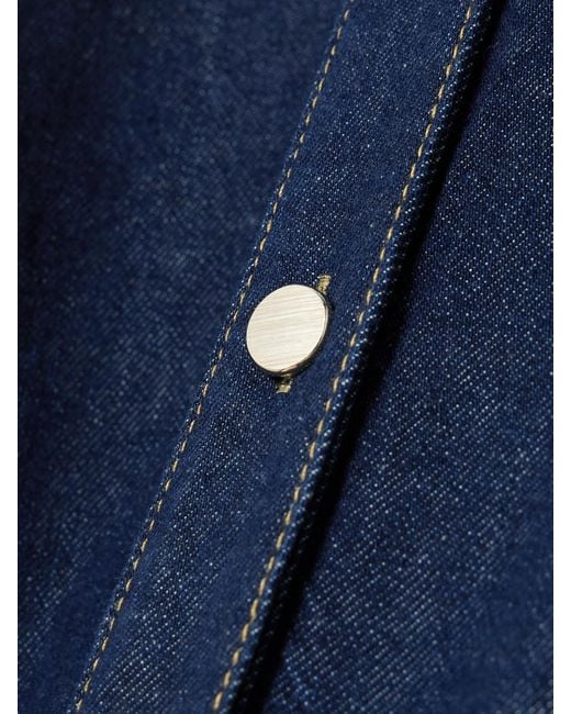 Chemise En Jean De Coton Biologique À Surpiqûres The Trapunto FRAME en coloris Blue