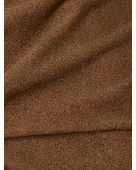 St. Agni Brown Suede Skirt