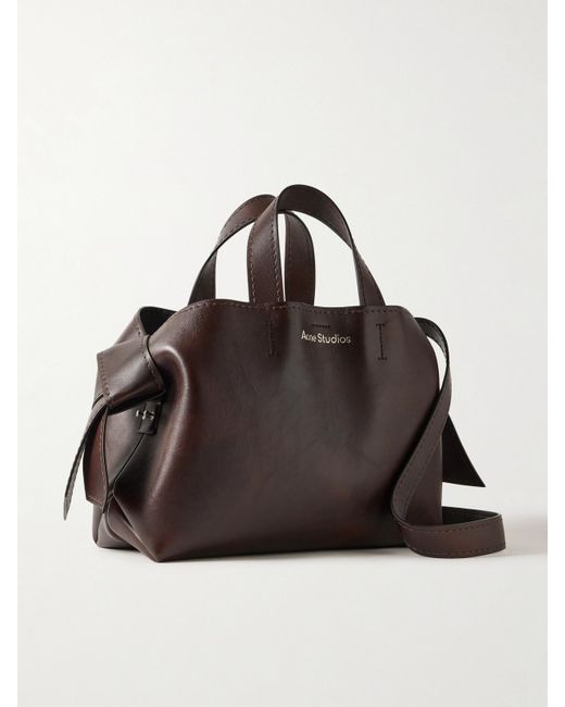Acne Brown Musubi Knotted Leather Tote