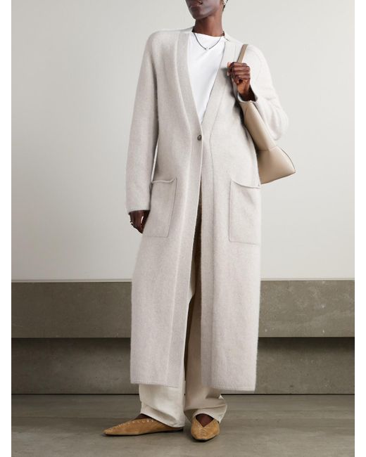 Loulou de Saison White Smet Oversized-Cardigan Aus Einer Wollmischung