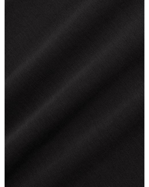 Lemaire Black T-Shirt Aus Biobaumwoll-Jersey