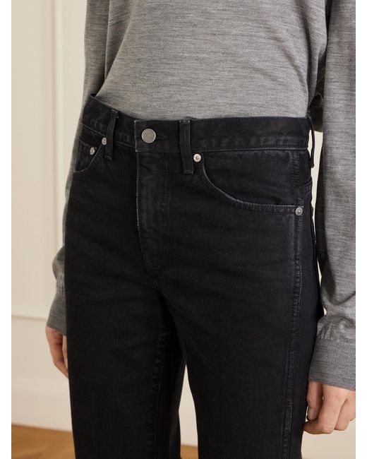 Khaite Black Clara Flared Jeans