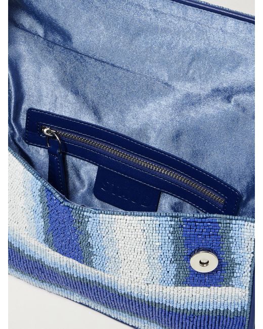 Staud Blue Tommy Schultertasche Aus Satin Mit Besätzen Aus Synthetischem Material Und Zierperlen