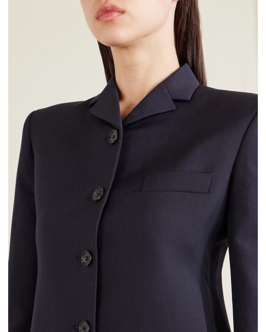 Khaite Blue Celton Wool Blazer