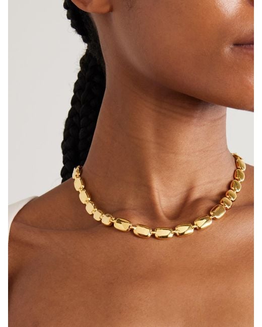 LIE STUDIO Natural The Monica-Plated Necklace