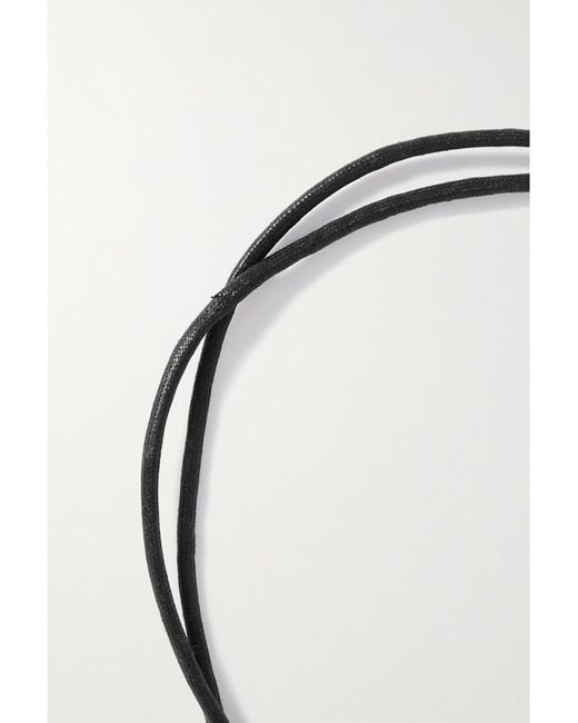Alighieri Metallic Net Sustain The Mini Link Of Wanderlust-Plated Cord Necklace