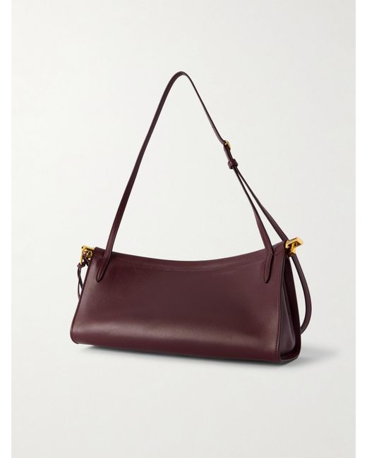 Alaïa Purple Click E/W Medium Leather Shoulder Bag