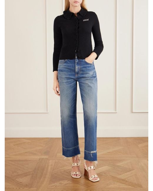 Chloé Natural Embellished Leather Sandals