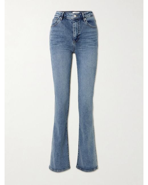 FRAME Blue The Reboot Mid-Rise Bootcut Jeans