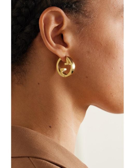 Gucci Metallic Blondie-Tone Earrings