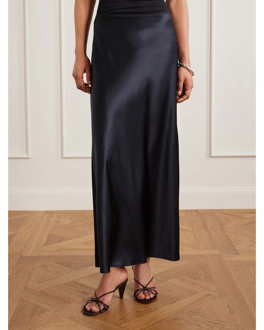 Joseph Blue Isaak Silk-Satin Maxi Skirt