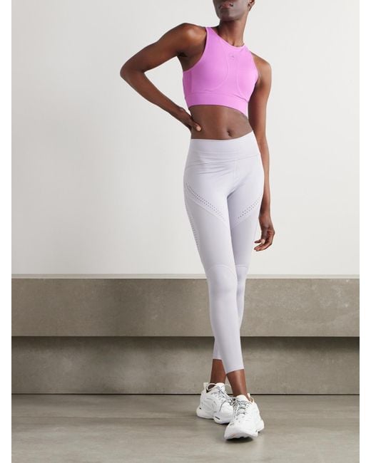 Adidas By Stella McCartney Pink Truestrength Sport-Bh Aus Recyceltem Stretch-Material