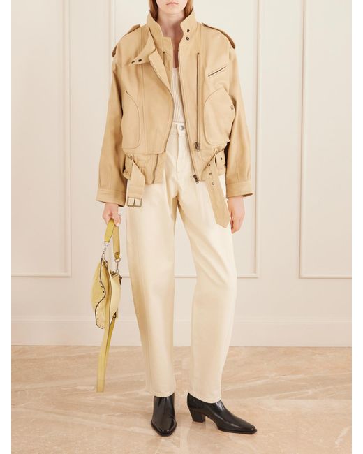 Isabel Marant Natural Farza Leather Jacket
