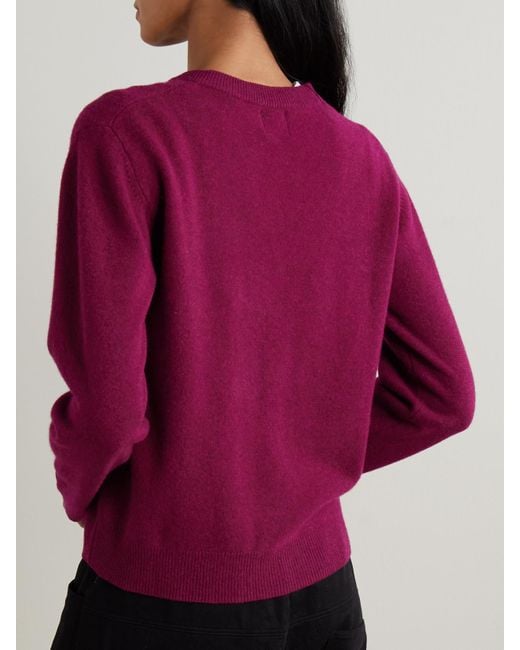 Leset Purple Jesse Wool Sweater