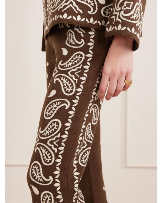 Farm Rio Natural Schlaghose Aus Jacquard-Strick