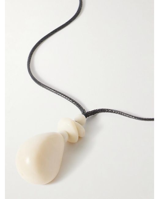 Hunting Season Natural The Pendant Tagua And Leather Necklace