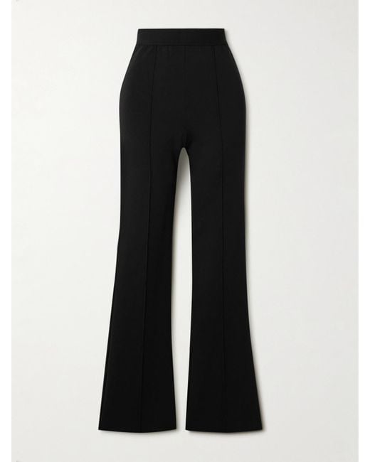 Wardrobe NYC Black Rhw Ponte Flared Pants