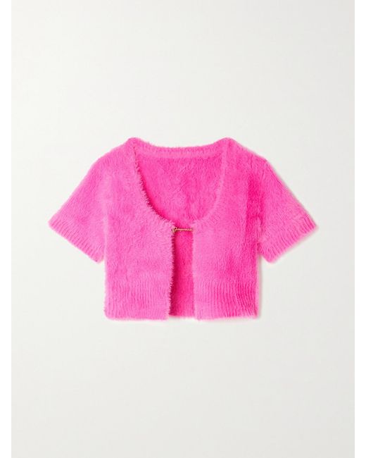 Jacquemus Pink Cardigans: The Snow Mail
