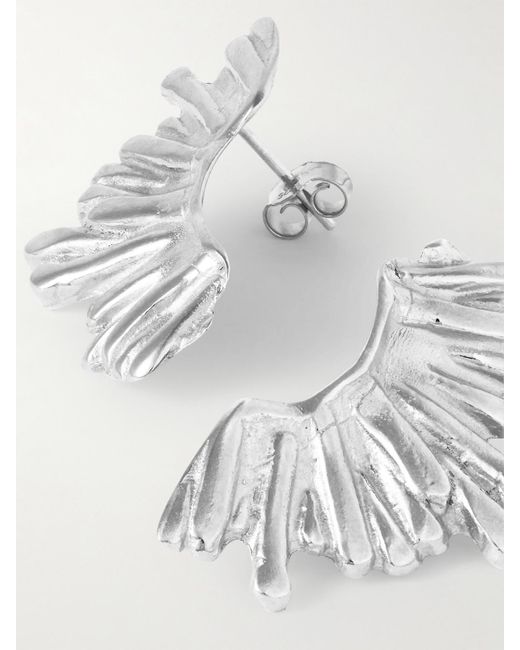 YSSO Metallic Crescent Sun Ohrringe Aus