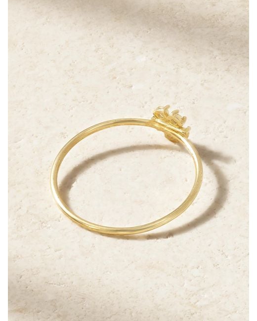 Jennifer Meyer Natural Flower 18-Karat Diamond Ring