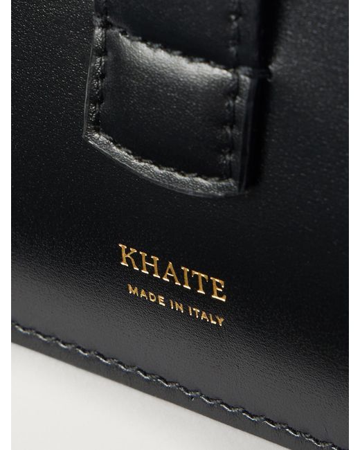 Khaite Blue Blake Mini Leather Shoulder Bag