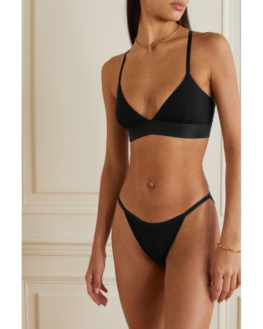 CDLP Black Net Sustain Set Of Three Tencel Lyocell-Blend Briefs