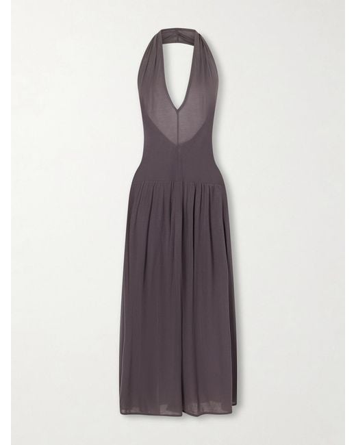 st agni grey dress St. Agni Wool Strapless Cocoon Dress | Black | Size XS