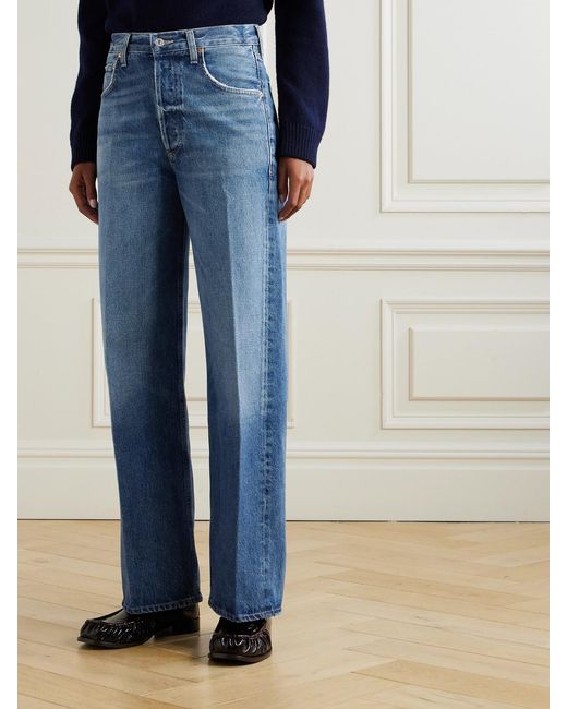 Citizens of Humanity Blue Ayla Baggy High-Rise Jeans