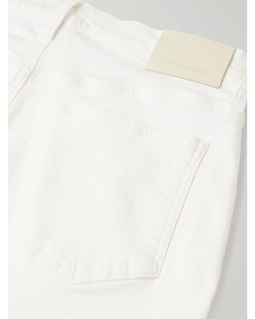Citizens of Humanity White The Palma High-Rise Straight-Leg Jeans