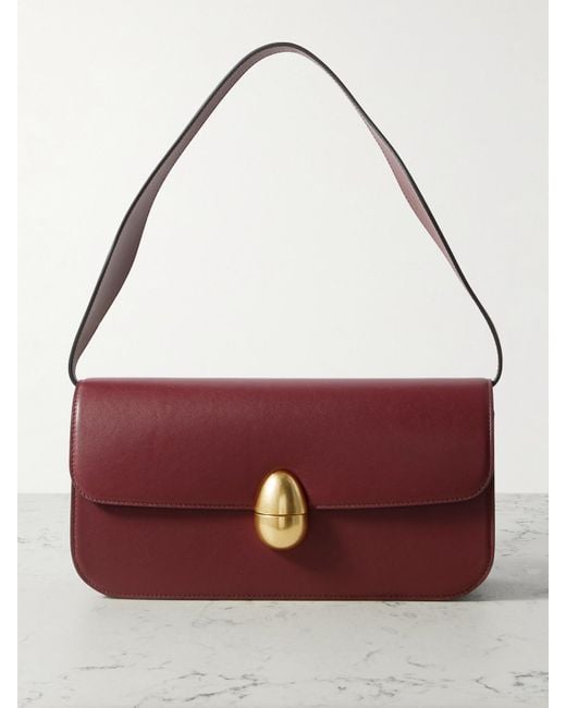 Neous Purple Phoenix Baguette Leather Shoulder Bag