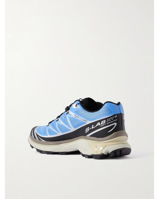 Salomon Blue Xt-6 Sneakers Aus Mesh Mit Gummibesätzen