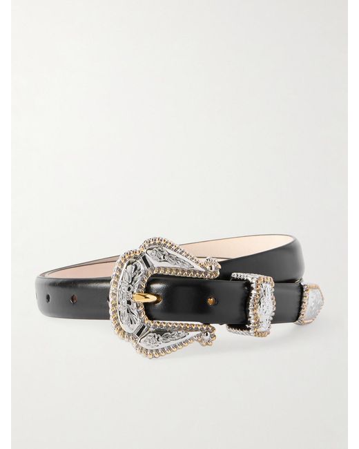 DEHANCHE Black Santo Leather Belt