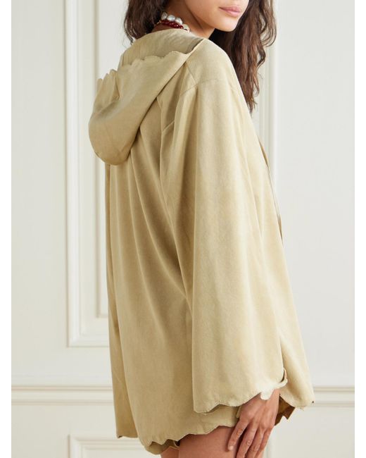 Marysia Swim Natural Baughman Hooded Cotton-Blend Terry Tunic