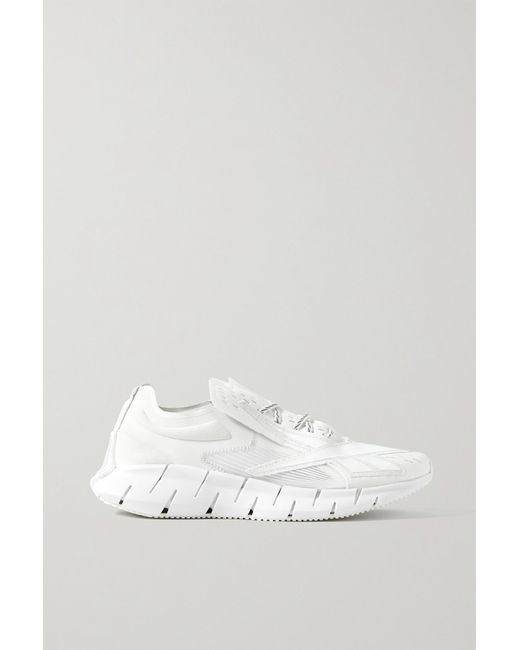 Reebok + Maison Margiela Project 0 Zs Memory Of Appliquéd Rubber-trimmed Felt Sneakers in White